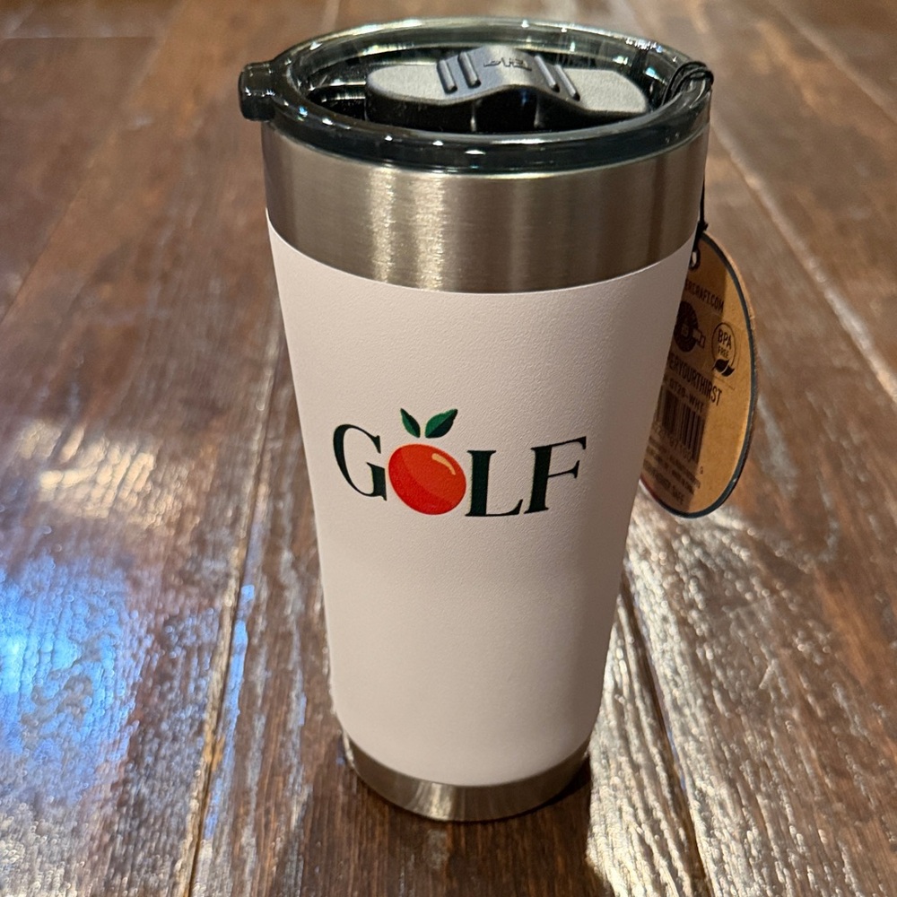 White Stainless Steel Tumbler